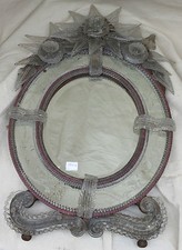 1900′ Miroir Murano Ovale