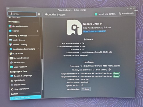 Mac pro 2013 - 2013, 6-core