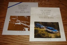 Original 1992 Chevrolet Suburban & Full-Size Blazer Sales Brochure w/ Envelope