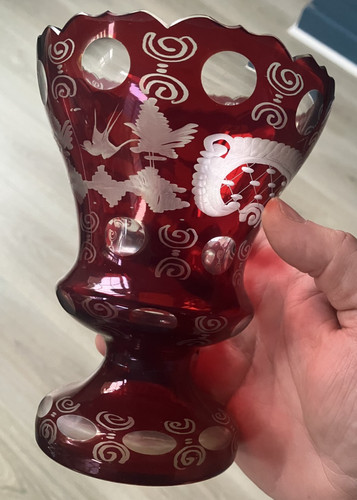 Ancien joli vase - joli, cristal