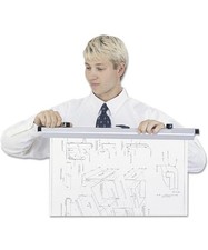 11-Safco 50036 Planhold 30" Vertical Hanging Clamp Blueprint Art Layout Plans