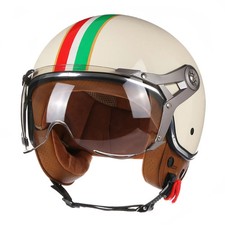 Casque Moto Jet 3/4 Vintage