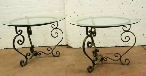Paire tables basse fer - basse,