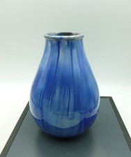 Small blue pottery vase from BAVENT.
