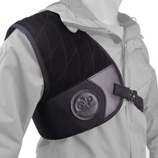 Right Chest Padded Leather Shield Recoil Shoulder Pad Shooting Shirt Vest