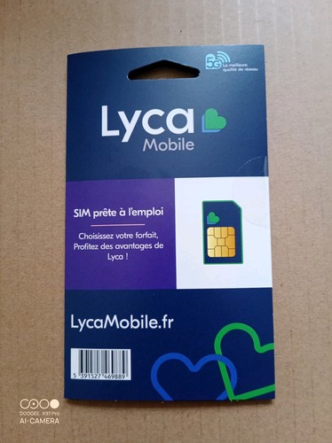 Carte sim lycamobile - sim, zéro