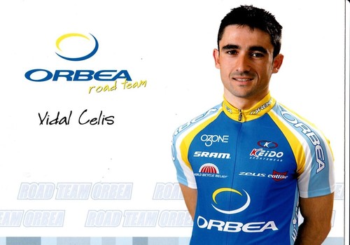 Cyclisme carte cycliste vidal - carte,