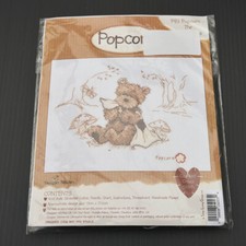 Kit canevas popcorn ours broderie point de croix Neuf PB3 Popcorn the toadstools