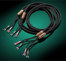 HGA X32 Audiophile Speaker Cables in Pure Silver braid - 2x 1.8m