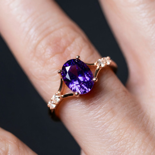 Bague plaqué rose - plaqué,