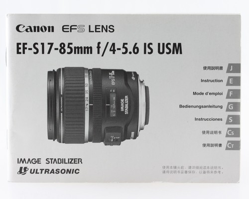 Canon 85mm 4 5 6 - ef-s, is