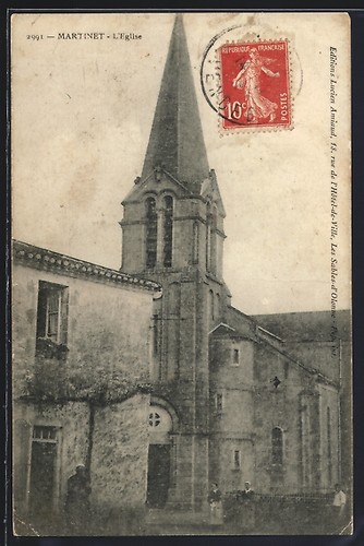 Cpa martinet église et - cpa,