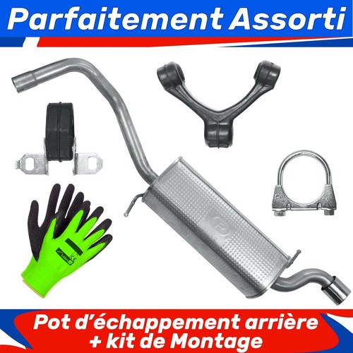 Pot échappement arrière - pot,