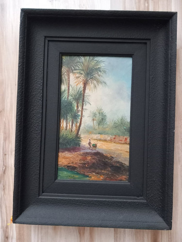 Huile sur toile orientaliste - toile,