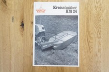Deutz Fahr rotary mower brochure type km 24 4 pages 1977