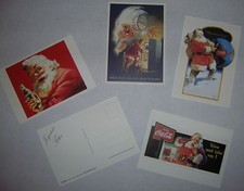 LOT DE 4  CARTES DE VOEUX COCA