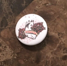*Vintage 1¼'' Pinback Button - Tatooatouage - Tattoo - Tatouage
