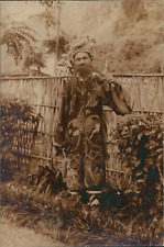 China, Actor in Chinese Theatre Costume, ca.1920, Vintage Citrate Print Vint