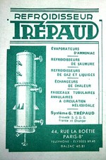 1947 Pub Ad TREPAUD COOLER Rue de la Boétie Paris