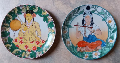 Vintage jolies assiettes - vintage, 2
