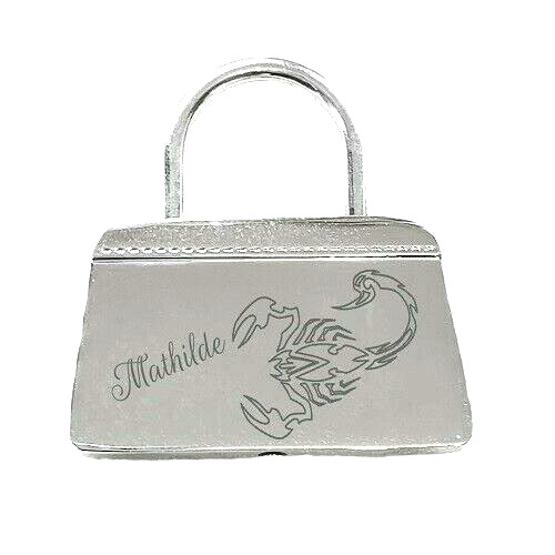 Rectangle steel keychain - rectangle,