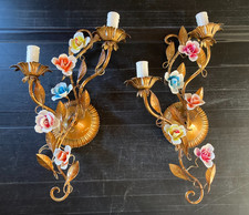 Paire appliques murales décor