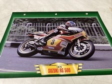 Suzuki RG500 piste 1976 500 RG fiche carte moto passion collection Atlas 500RG