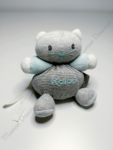 Peluche doudou chat boule bleu - peluche/doudou,
