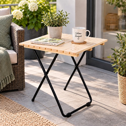 Table pliante bois/métal