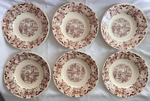 Assiettes creuses faience - creuses,