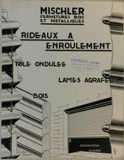 leaflet brochure Mischler rolling curtains wood roller shutter closure