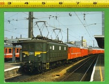 Vintage Locomotive Train Postcard SNCB Expo Train with BB 2911 at Brussel-Zuid