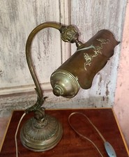 Notary Bronze Piano Desk Lamp.... 19th Century Art Nouveau