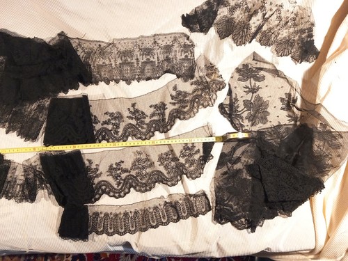 Guipure dentelle noire xixe - guipure,