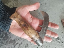 Antique snake knife wood handle Bachelier, old knife