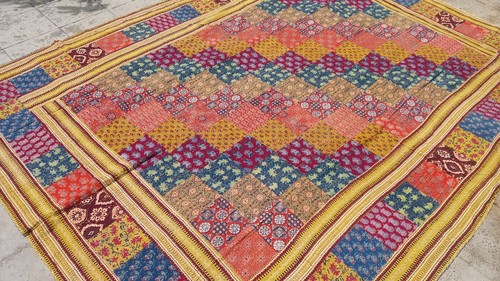 Dessus lit patchwork kantha - dessus,