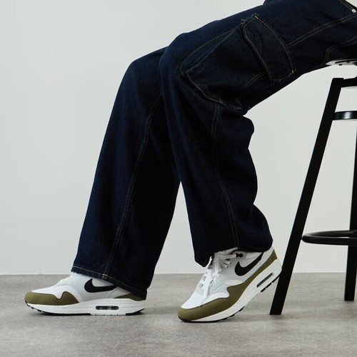 Nike air max - nike, blanc/kaki