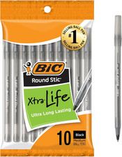 round Stic Xtra Life Black