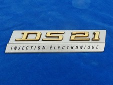 SUPERBE RARE ! EMBLEME MONOGRAMME LOGO - CITROEN DS 21 INJECTION ELECTRONIQUE