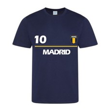 Maillot Foot Enfant - Style Madrid - Bleu Marine - Taille 3 au 14 ans