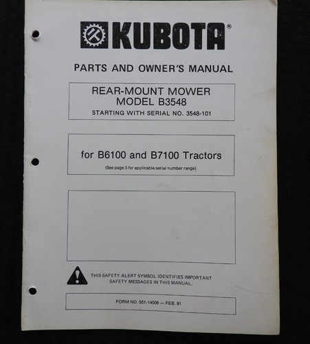 Kubota b6100 b7100 tracteur - b6100,