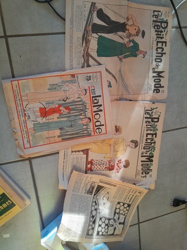 Lot revues anciennes mode - revues,
