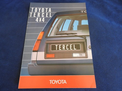 Catalogue toyota tercel 4x4 - tercel,