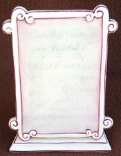 Porte menu en faience de