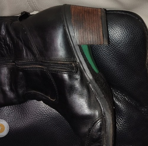 Bottes noires cuir - bottes, en