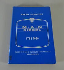 Manuel D'entretien / Manuel Man Diesel Camion Type 1080 Budget 10/1964
