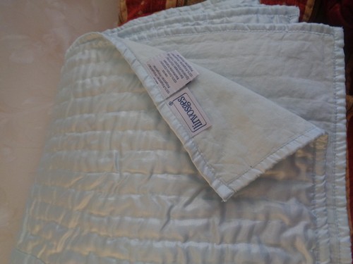 Couvre pieds linvosges bleu - couvre,