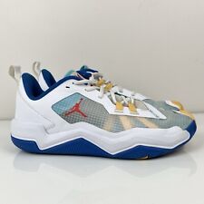 Air Jordan Men’s One Take 4 White Blue Westbrook Basketball Shoes Size 9.5