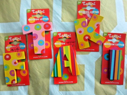 Tatiri colorful wooden letters - tatiri,