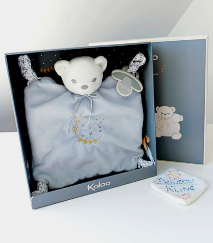 Doudou plat ours blanc - doudou,